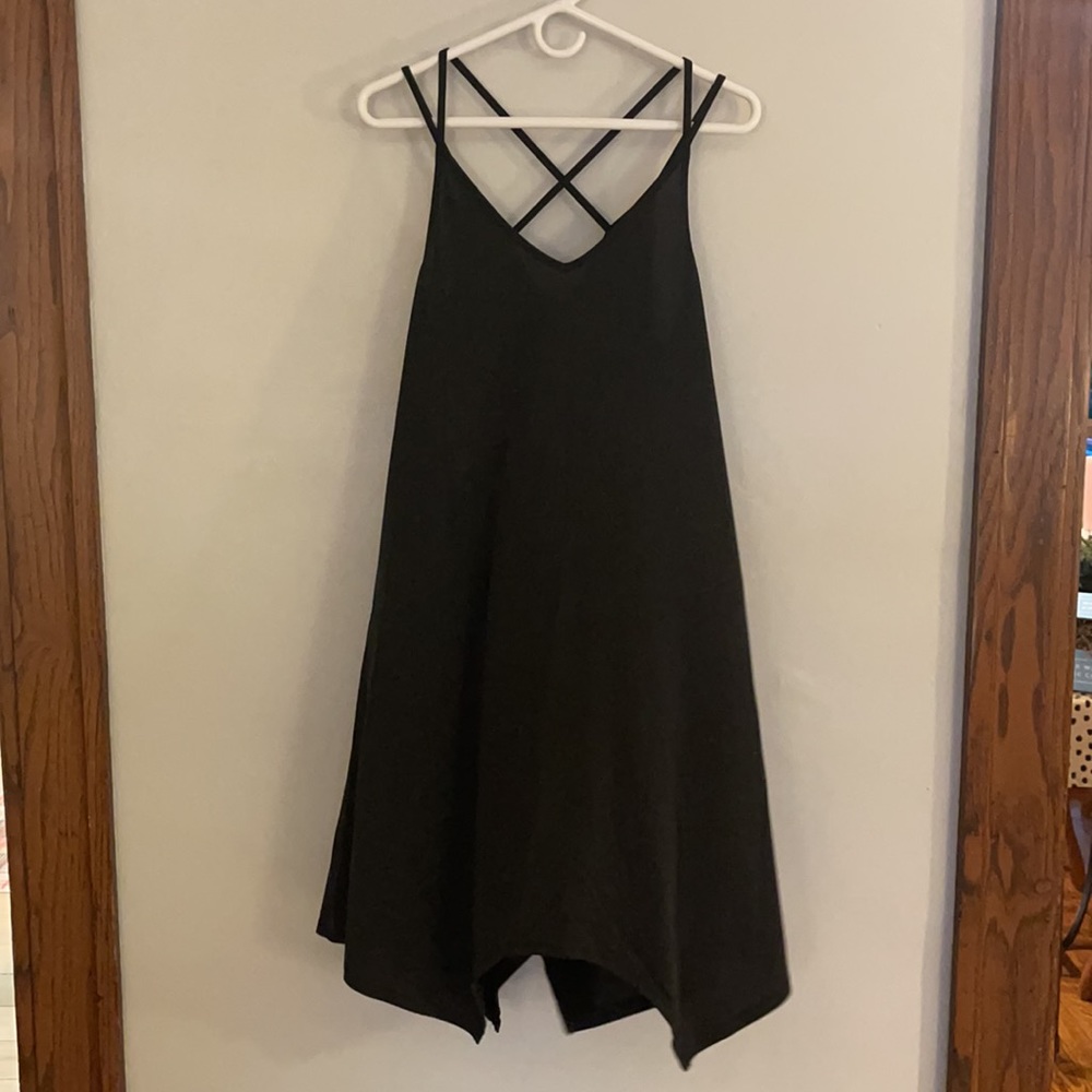 Black Dress handkerchief hem